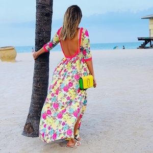 Open Back Long Dress